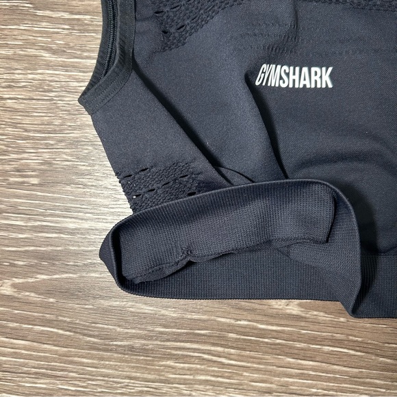 Gymshark Energy+ Seamless Crop Top - Black, Women’s Size Small, Gym / Workout - Picture 3 of 4